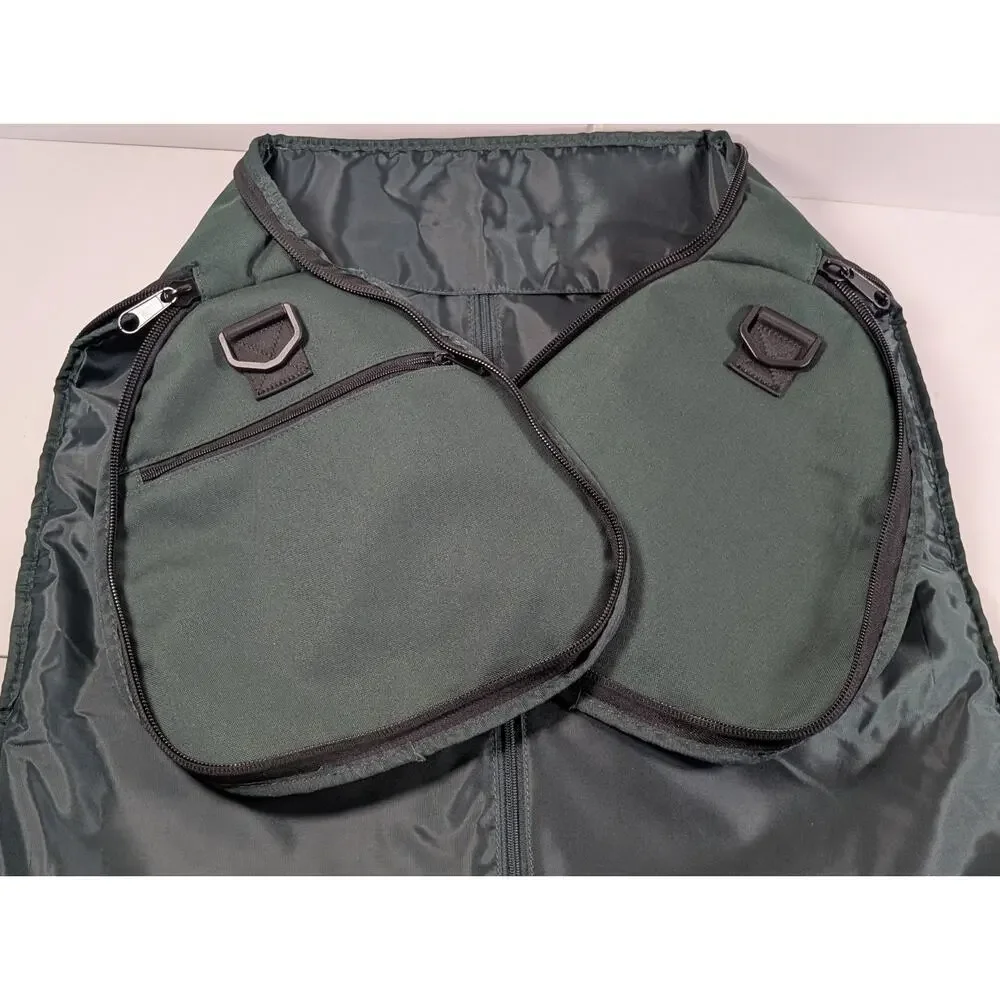 Halfday Garment Duffel Travel Bag Green Carry On Suit Garment Weekender 24